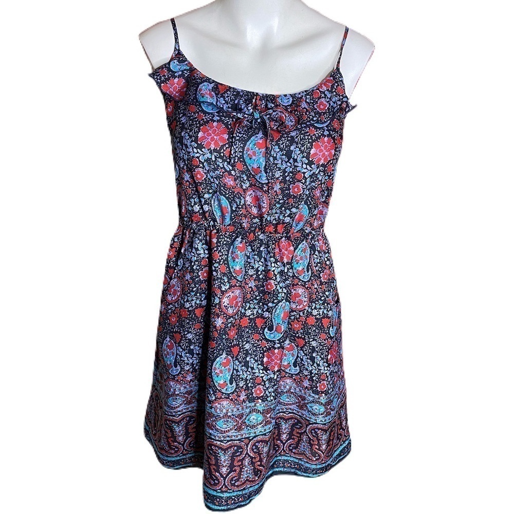 American Eagle Outfitters Pinafore dress, blue-red, Med